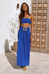 Iconic Revival Crop Blue