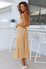 Last Wish Midi Dress Yellow