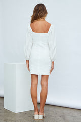 Feeling Smitten Dress White