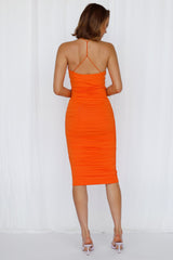 Sunset Lane Midi Dress Orange