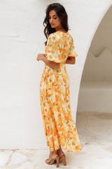 Sunlight Wondering Midi Dress Yellow