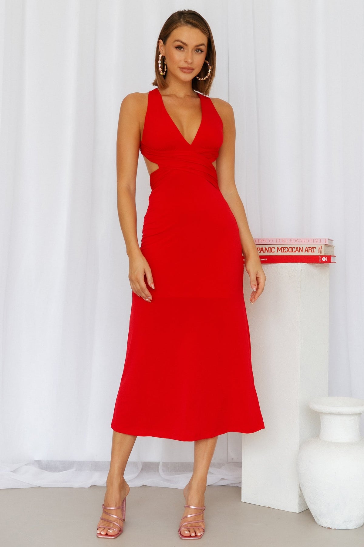 Boss B Midi Dress Red