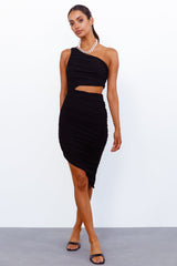 Completely Lovesick Midi Dress Black