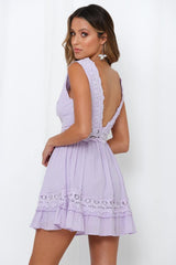 Why Sit And Wait Dress Lavender