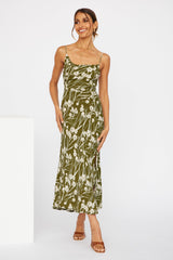 Bamboo Lights Midi Dress Green