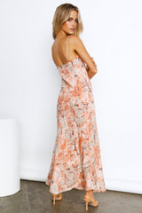 No Yesterday Maxi Dress Orange