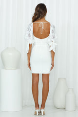 No Excuses Dress White