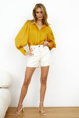 Miami Girl Shirt Mustard