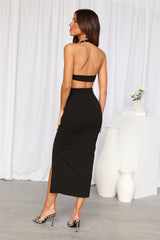 Got The Vibe Midi Dress Black