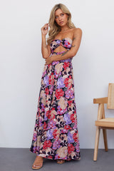 Cascading Blossoms Maxi Dress Floral