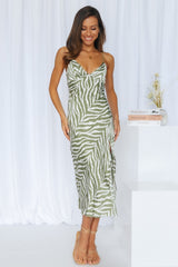 Grazing By Midi Dress Green