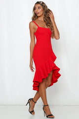 Hard To Be Cool Midi Dress Red