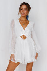 Hi There Romper White