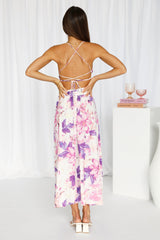 Waiting In The Sun Midi Dress Purple