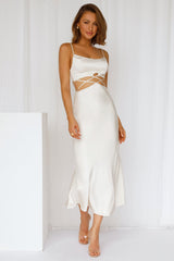 Undercover Lover Midi Dress Champagne