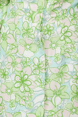 C/MEO Far Away Mini Dress Apple Green Floral