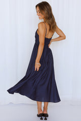 Our Next Brunch Midi Dress Navy