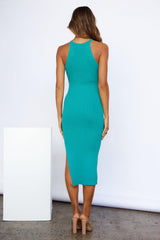 Pop Tropica Midi Dress Aqua