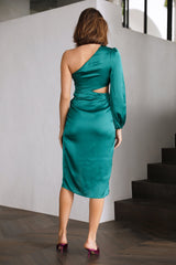 Lit Times Midi Dress Green