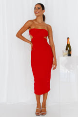 Twinkling By Midi Dress Red