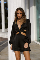 Scream And Shout Playsuit Black