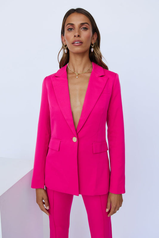 RUNAWAY Amity Blazer Fuchsia