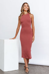 Sweet Loving Maxi Dress Deep Rose