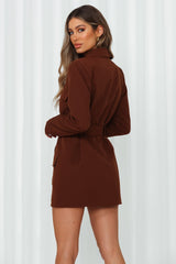 LIONESS Steinway Mini Dress Brown