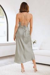 Late Night Drives Maxi Dress Khaki