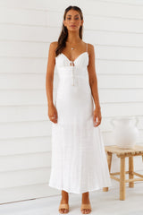 Summertime Hearts Maxi Dress White