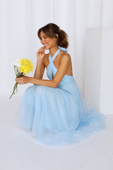 Little Tulle Much Midi Dress Blue