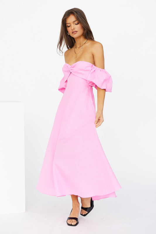 Always Pink Midi Dress Pink