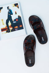 MELISSA Wide Slides Tortoise Shell