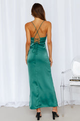 Golden Thoughts Maxi Dress Green