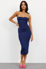 Moonlight Skies Midi Dress Navy