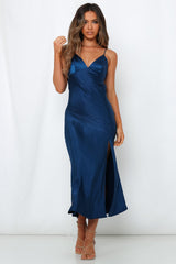 Asking For A Friend Midi Dress Navy