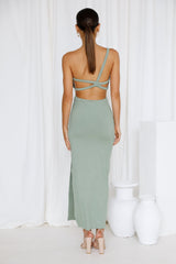 Sandy Retreats Maxi Dress Green