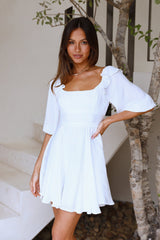 Enchanting Words Dress White