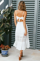 Summer In Monte Carlo Maxi Dress White