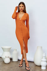 Deep Seas Maxi Dress Orange