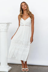 Catch Me By The Sea Maxi Dress White