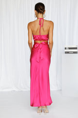 My Lookbook Maxi Skirt Hot Pink