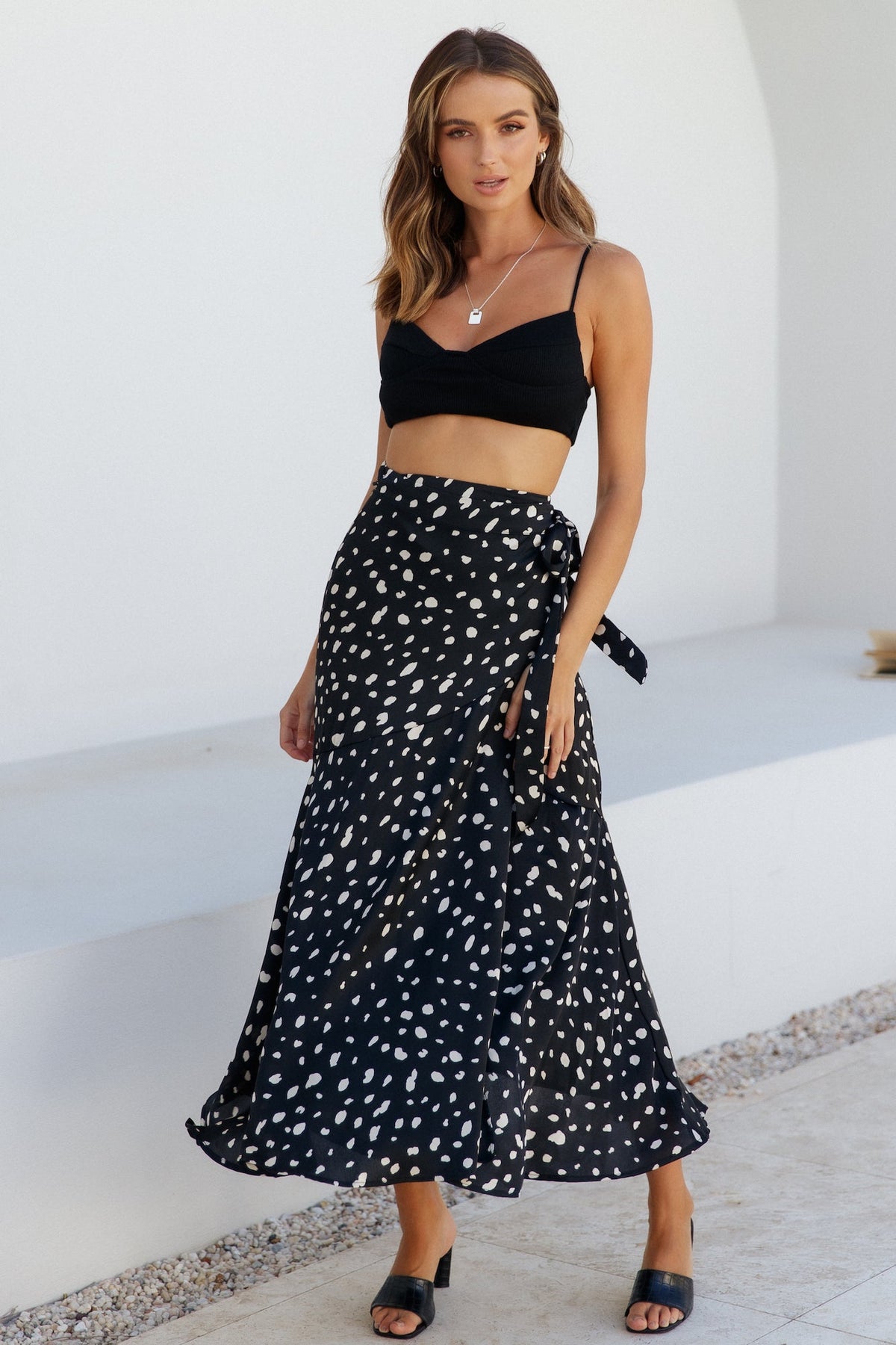 Eternal Love Life Maxi Skirt Black