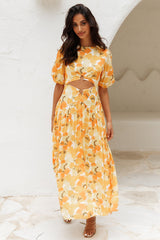 Sunlight Wondering Midi Dress Yellow