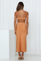 Whats Up Midi Dress Orange