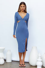 Ties To Paradise Maxi Dress Blue