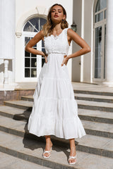 Maxed Out Maxi Dress White