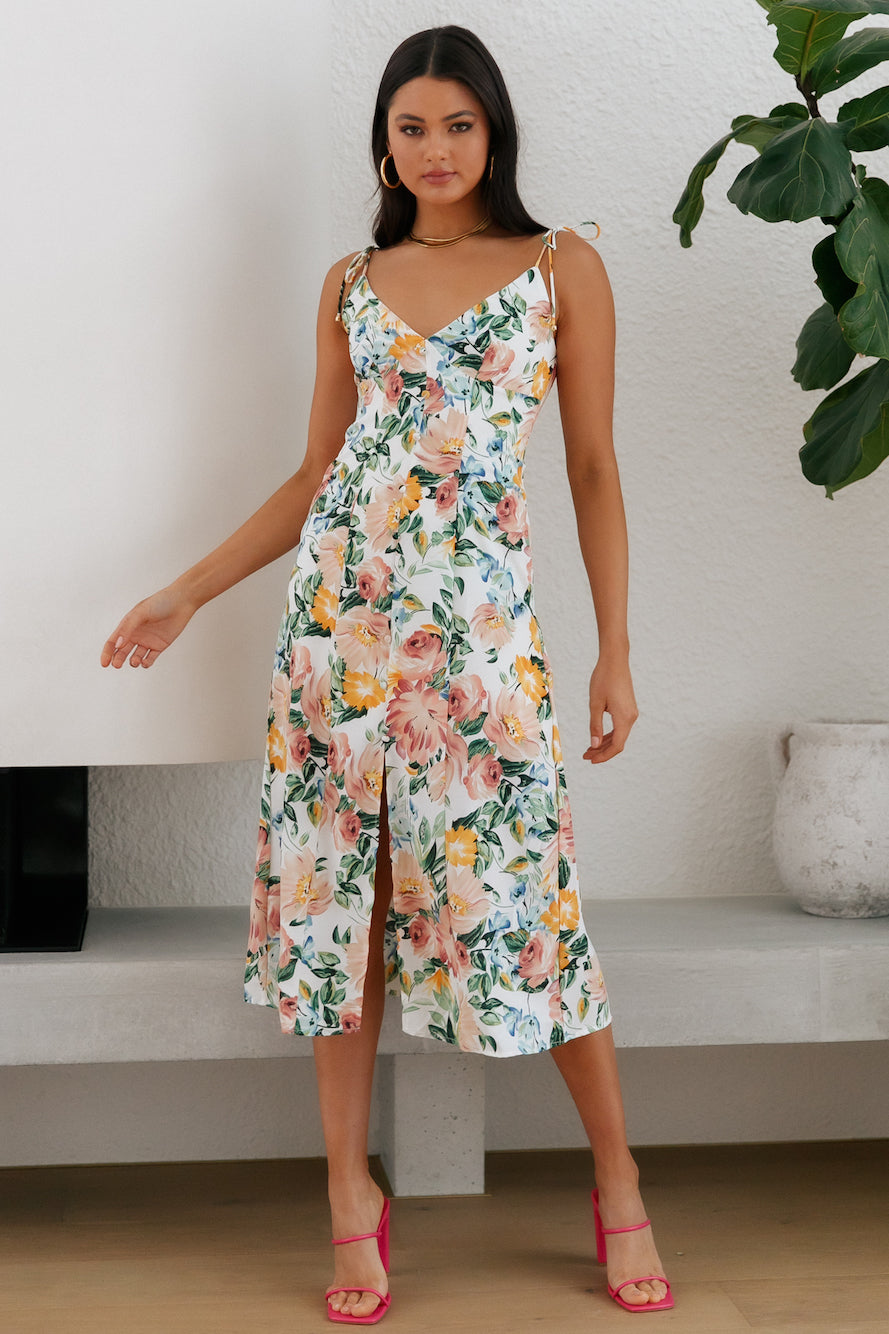 Under The Sun Midi Dress Floral