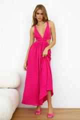 Wholesome Life Midi Dress Pink