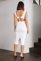 So Energetic Midi Dress White